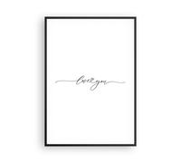 Poster 70x100cm Ti amo scritto a mano Stampe Immagini Quadri Moderni Murale