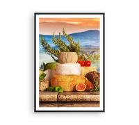 Poster 70x100cm Toscana formaggio frutta italia Stampe Immagini Quadri Murale