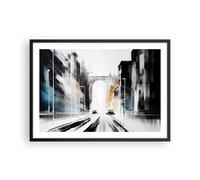 Poster 70x50cm Architettura Paesaggio Strada Stampe Immagini Quadri Moderni