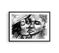 Poster 70x50cm Baci Amore Amanti Stampe Immagini Quadri Moderni Murale