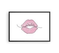 Poster 70x50cm Bocca immagine moderno Stampe Immagini Quadri Moderni Murale