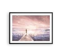 Poster 70x50cm Bridge Donna Le Stelle Stampe Immagini Quadri Moderni Murale