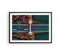 Poster 70x50cm Bridge Siekierkowski Varsavia Stampe Immagini Quadri Moderni