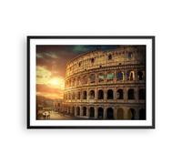 Poster 70x50cm Coloseum Roma Architettura Italia Stampe Immagini Quadri Moderni