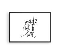 Poster 70x50cm Creato Con Amore Stampe Immagini Quadri Moderni Murale