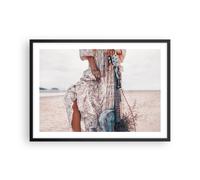 Poster 70x50cm Donna Abito Chitarra Stampe Immagini Quadri Moderni Murale