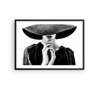 Poster 70x50cm Donna mani cappello Stampe Immagini Quadri Moderni Murale