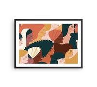 Poster 70x50cm Donne multiculturalismo moderno Stampe Immagini Quadri Moderni