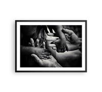 Poster 70x50cm Mani tolleranza comunità Stampe Immagini Quadri Moderni Murale
