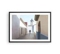 Poster 70x50cm Pastello Edifici Architettura Stampe Immagini Quadri Moderni