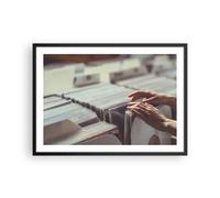 Poster 70x50cm Piatti Vinile Mani Stampe Immagini Quadri Moderni Murale