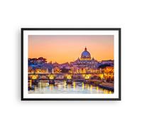 Poster 70x50cm Roma italia basilica storia Stampe Immagini Quadri Moderni Murale