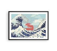 Poster 70x50cm Rosso moderno forse Stampe Immagini Quadri Moderni Murale