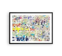 Poster 70x50cm Strada graffiti parete Stampe Immagini Quadri Moderni