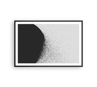 Poster 91x61cm Astrazione Bianco E Nero Geometria Stampe Immagini Quadri Moderni