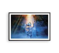 Poster 91x61cm Astronauta Luce Cosmo Stampe Immagini Quadri Moderni Murale