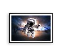 Poster 91x61cm Astronauta Terra spazio Stampe Immagini Quadri Moderni Murale