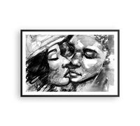 Poster 91x61cm Baci Amore Amanti Stampe Immagini Quadri Moderni Murale