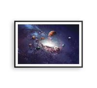 Poster 91x61cm Cosmo pianeti stelle Stampe Immagini Quadri Moderni Murale