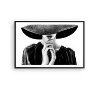 Poster 91x61cm Donna mani cappello Stampe Immagini Quadri Moderni Murale