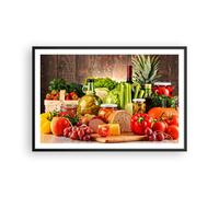 Poster 91x61cm Il cibo verdure broccoli carne Stampe Immagini Quadri Moderni