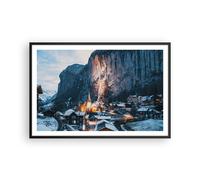 Poster 91x61cm Lauterbrunnen Svizzera Valle Stampe Immagini Quadri Moderni
