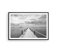 Poster 91x61cm Legno ponte mare Stampe Immagini Quadri Moderni Murale