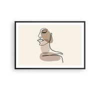 Poster 91x61cm Linea Arte Boho Stampe Immagini Quadri Moderni Murale