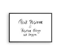 Poster 91x61cm Motto pensiero positivo Stampe Immagini Quadri Moderni Murale