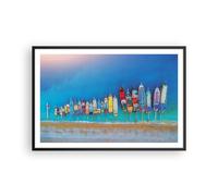 Poster 91x61cm Navi Spiaggia Prospettiva Stampe Immagini Quadri Moderni Murale