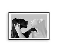 Poster 91x61cm Nero bianco statua Stampe Immagini Quadri Moderni Murale