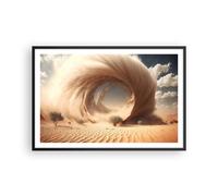 Poster 91x61cm Sabbia Deserto Una Tempesta Di Sabbia Stampe Quadri Moderni