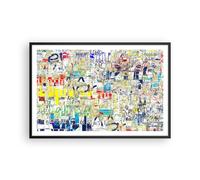 Poster 91x61cm Strada graffiti parete Stampe Immagini Quadri Moderni