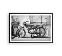 Poster 91x61cm Vecchio Moto In Bianco E Nero Stampe Immagini Quadri Moderni