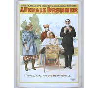 Poster A Female Drummer Vintage Theater Comedy Wall Art -...
