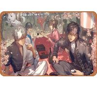 Poster a tema anime: Gintama, Okita Sougo, Sagaru Yamazaki, Toushirou Hijikata, Gintoki Sakata, Kagura (Gintama), Shimura Shinpachi, Kondo Isao, Sadaharu (Gintama), Tae Shimura, decorazione artistica