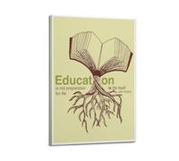 Poster a tema educazione come vita, decorazione ispiratrice, filosofia, poster decorativo da parete su tela, poster decorativo moderno per camera da letto, 20 x 30 cm