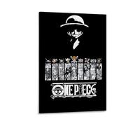 Poster a tema pirati bianchi e neri, stampa artistica da parete su tela, decorazione per la casa, camera da letto e soggiorno, 20 x 30 cm, stile cornice