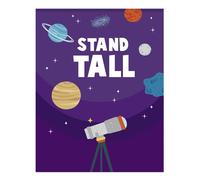 Poster a tema spaziale "Stand Tall" arte da parete per decorazione casa...