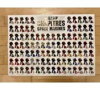 Poster A3 Games Workshop Warhammer 40k Conquest Magazine Space Marine Chapters