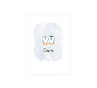 Poster A3 Little Dutch Orso & Pinguini – stampato su entrambi i lati – Senza personalizzazione