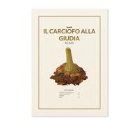 Poster A4 21x30cm Il Carciofo Alla Giudia