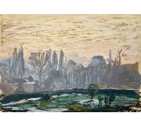 Poster Alberi invernali al tramonto Evening Sky Wall Art -...