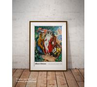 ⭐️Poster Albert Gleizes Donna e due Uomini Stampa Fine Art su Carta Fotografica