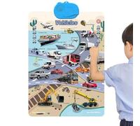 Poster Alfabetici Da Parete - Giocattoli Educativi Interattivi E Divertenti Con Suono,Strumenti Di Lettura Per Bambini - Per Apprendimento Vocabolario E Pianoforte, Per Casa, Interno, Esterno, Aula E