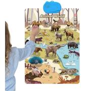 Poster 'Alfabeto | Giocattoli Educativi Interattivi E Divertenti Con Suono,Poster Per Aula Elementare,Per Vacanze Compleanno Casa Soggiorno Interno Esterno Scuola E Familiare Quotidiano