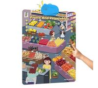 Poster 'Alfabeto,Giocattoli Educativi Interattivi E Divertenti Con Suono,Poster Per Aula - Per Apprendimento Vocabolario E Pianoforte, Per Casa, Interno, Esterno, Aula E Scuola