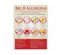 poster All Are Welcome Dining Poster, Inclusive Food Awareness Motivational Canvas Wall Art for Kitchen Office (Unframed,12x18inch(30x45cm))