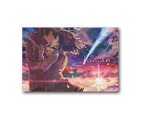 Poster animato Anime Your Name Kimi No Na Wa Mitsuha Miya Stampa fotografica artistica su tela Poster decorazione moderna per la casa 30 x 45 cm