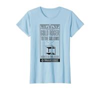 Poster Anime di One Piece Gold Roger To The Gallows Maglietta, Donna, Celeste, 3XL